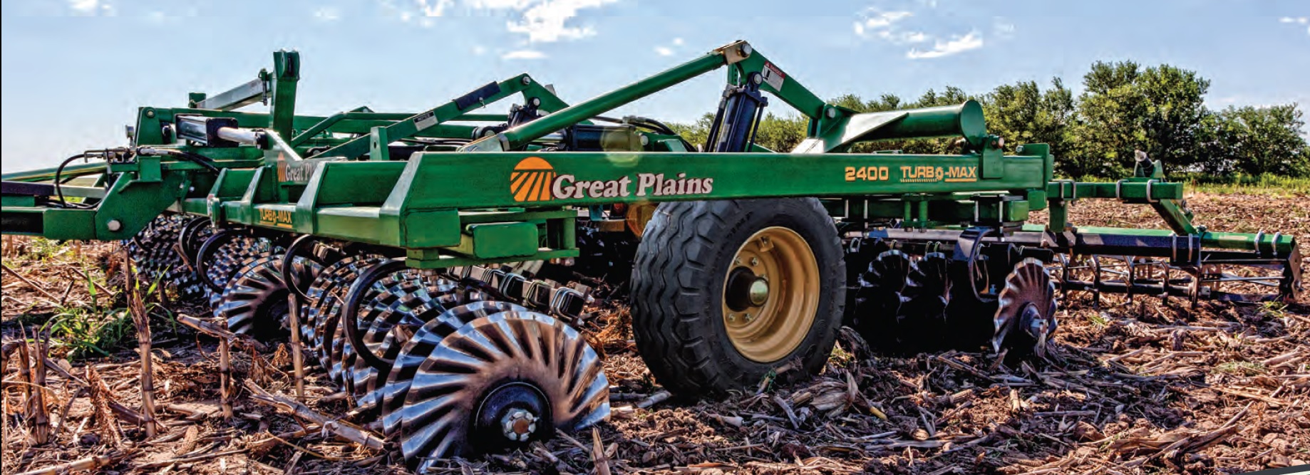 -	Універсальний ґрунтообробний агрегат Turbo Max 6.0-TM для вертикальної обробки ґрунту. Great Plains 